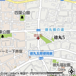 徳丸五周辺の地図
