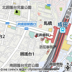 千葉県税理士会　成田支部周辺の地図
