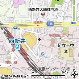 Ｊ‐ＣＬＵＢ西新井店周辺の地図