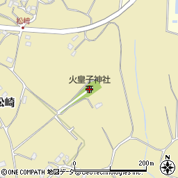 火皇子神社周辺の地図