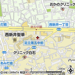 西新井薬局周辺の地図