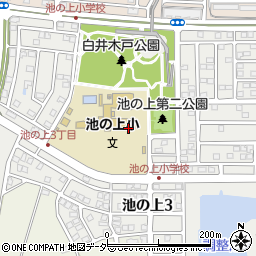千葉県白井市池の上周辺の地図