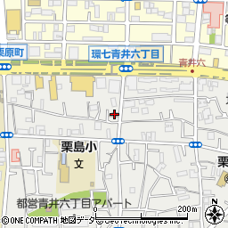 足立青井郵便局 ＡＴＭ周辺の地図