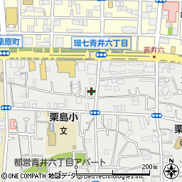 足立青井郵便局周辺の地図