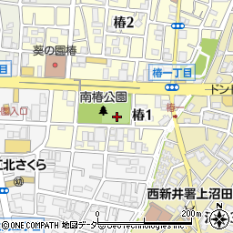 東京都足立区椿1丁目周辺の地図