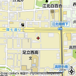 東京都足立区江北5丁目周辺の地図