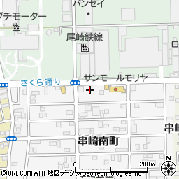 タイムズ串崎南町駐車場周辺の地図