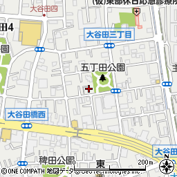 ショウワパーク大谷田駐車場周辺の地図