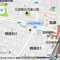 トヨタレンタリース新千葉ＪＲ成田駅西口店周辺の地図