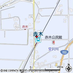 長野県伊那市西春近赤木8616周辺の地図