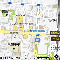 スズキ自販東京足立センター周辺の地図