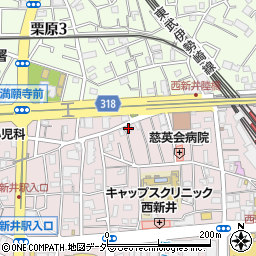 東京都教職員組合足立支部周辺の地図