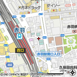 漁港直送鮮魚×炭火焼き鳥 伊勢屋 赤羽駅前店周辺の地図