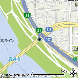 環七鹿浜橋周辺の地図