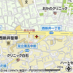 日産東京西新井大師店周辺の地図