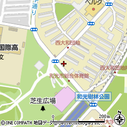 埼玉県和光市西大和団地2666-2周辺の地図