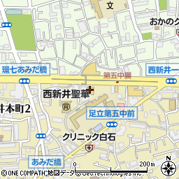 東京都足立区西新井本町2丁目2周辺の地図