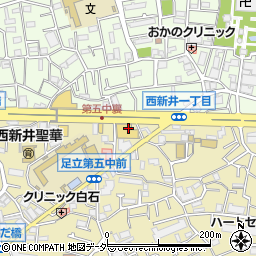 東京都足立区西新井本町2丁目1周辺の地図