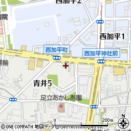 ＴＯＢＵ　ＰＡＲＫ青井５丁目駐車場周辺の地図