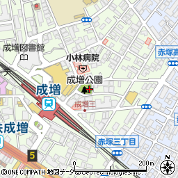 成増公園トイレ周辺の地図