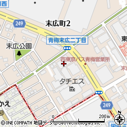 トヨタ部品東京共販株式会社　多摩営業所周辺の地図