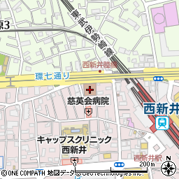 東京都　建設局・足立都税事務所周辺の地図