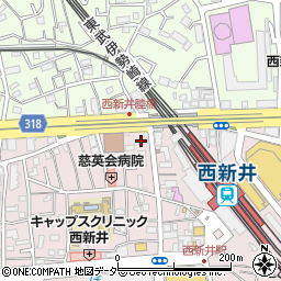 まいばすけっと西新井駅西口店周辺の地図