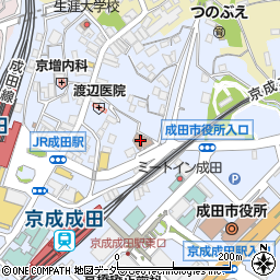 アクサ生命保険株式会社　成田営業所周辺の地図