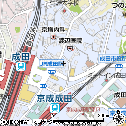 千葉興業銀行成田支店周辺の地図