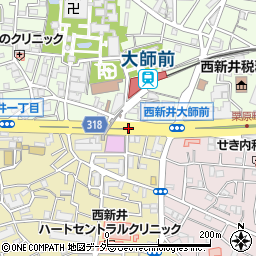 西新井大師周辺の地図