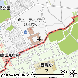 清瀬市役所　コミュニティプラザひまわり周辺の地図