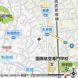 埼玉県所沢市久米361-7周辺の地図