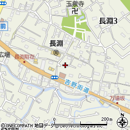 下長渕自治会館周辺の地図
