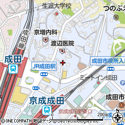 まる成田店周辺の地図