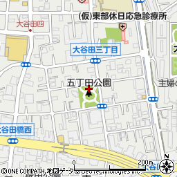 東京都足立区大谷田3丁目周辺の地図