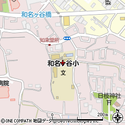 松戸市立和名ヶ谷小学校周辺の地図