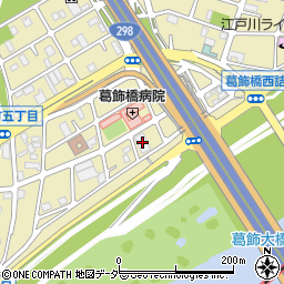 葛飾橋病院体育館周辺の地図
