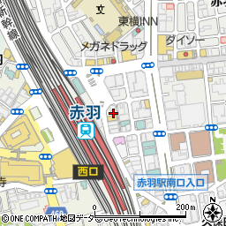 大阪焼肉 ホルモン ふたご 赤羽店周辺の地図