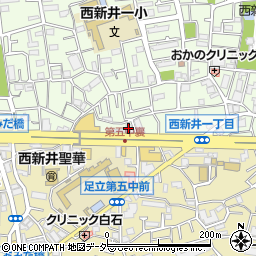 ガリバー環七西新井店周辺の地図