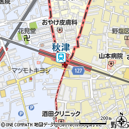 東京都東村山市周辺の地図