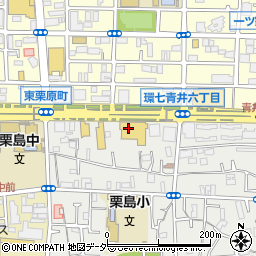 ヤマダデンキヤマダアウトレット足立店周辺の地図