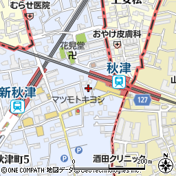 秋津眼科医院周辺の地図