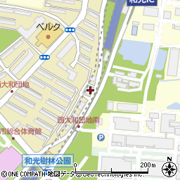 埼玉県和光市西大和団地6-2周辺の地図