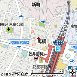 千葉県成田市馬橋周辺の地図