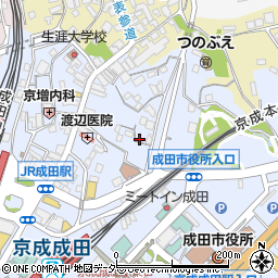 千葉県成田市花崎町周辺の地図