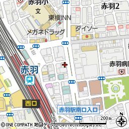 ミニストップ赤羽東口店周辺の地図