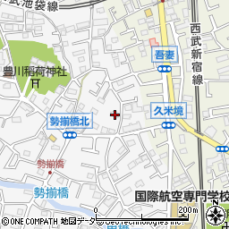 埼玉県所沢市久米378周辺の地図