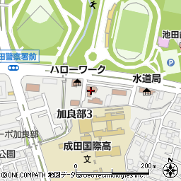 成田市役所　成田市子ども館周辺の地図