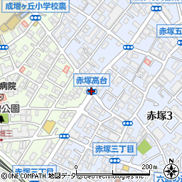 赤塚高台周辺の地図