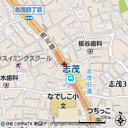 志茂駅北周辺の地図